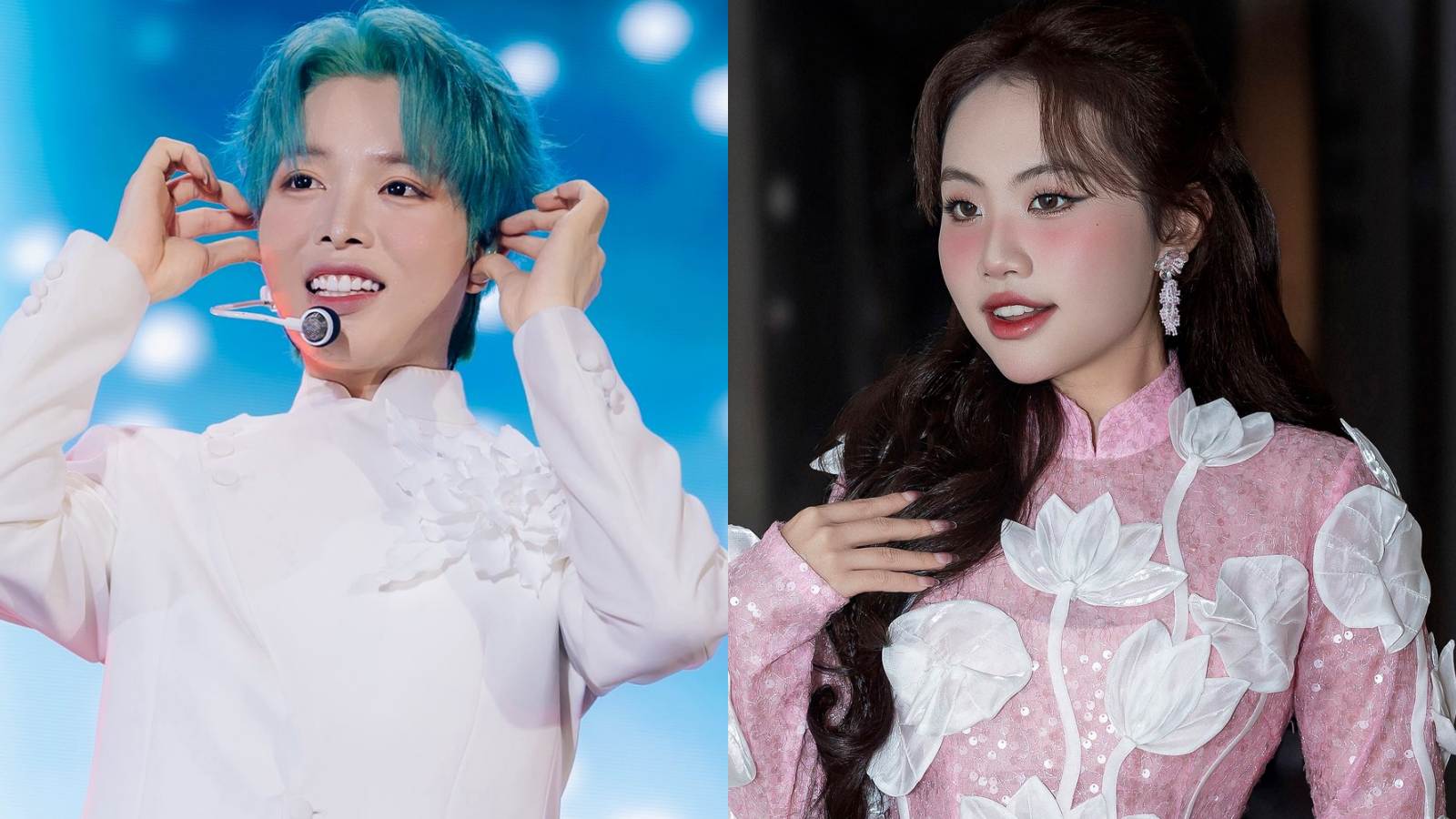 Duc Phuc and Phuong My Chi. Photo: Producer Anh trai say hi/Chang luong provided