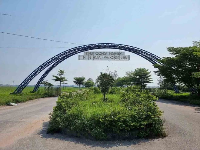 Projet d'investissement dans la construction et le commerce d'infrastructures de zones franches et petites de Nhan Hoa (Bac Ninh). Photo : Van Truong