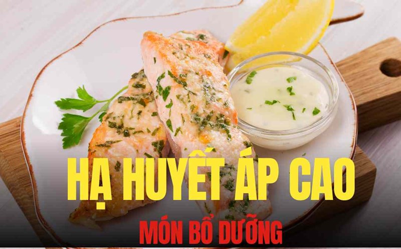 Dinner combined with three dishes helps lower high blood pressure. Graphics: Tra My