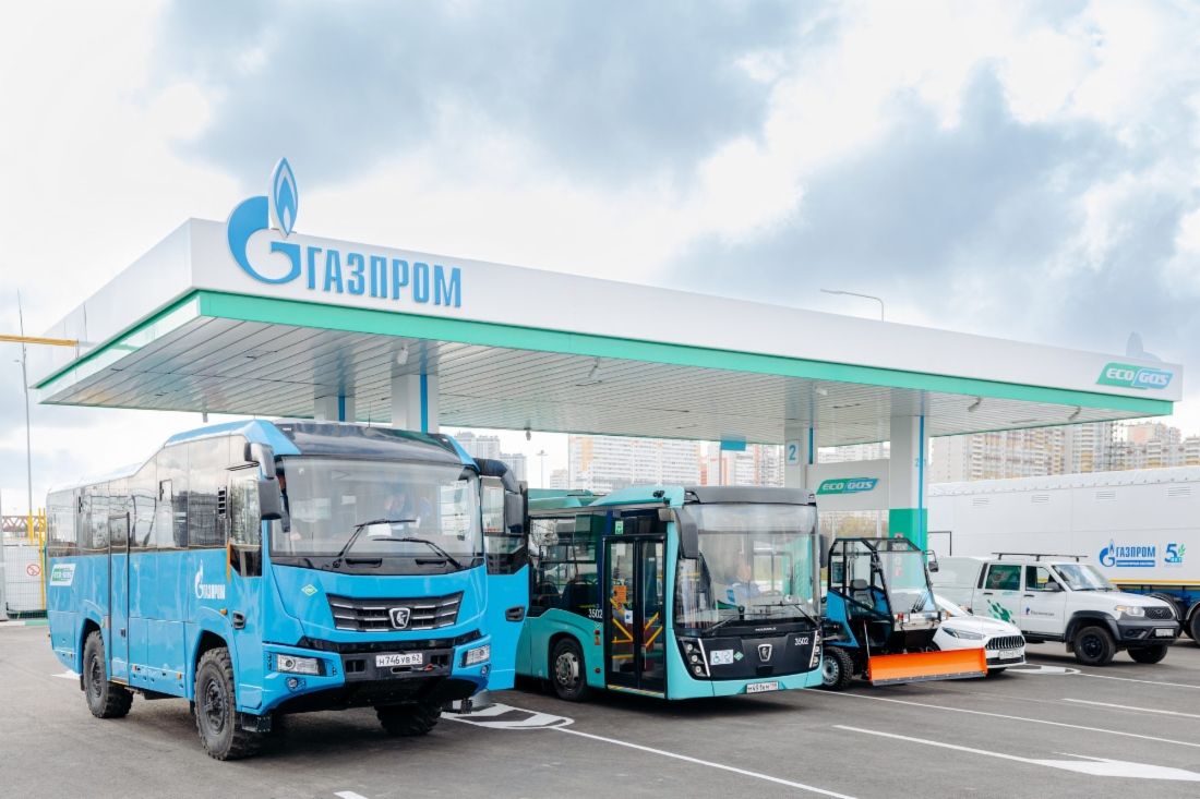 러시아 석유 회사 가스프롬의 주유소. 사진: 가스프롬