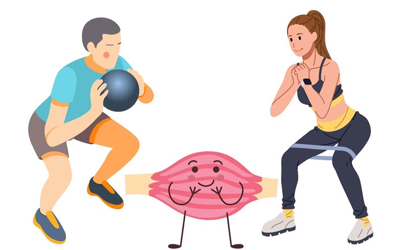 Not doing squats properly will affect the muscles. Graphics: Ha May
