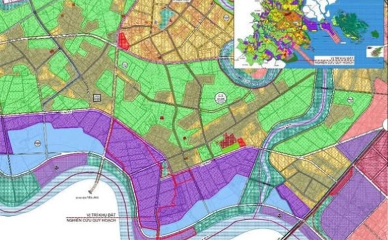 Planning the infrastructure investment project of Tan Trao Industrial Park in Hai Phong. Photo: Commune Information Center of Kien Hung Commune