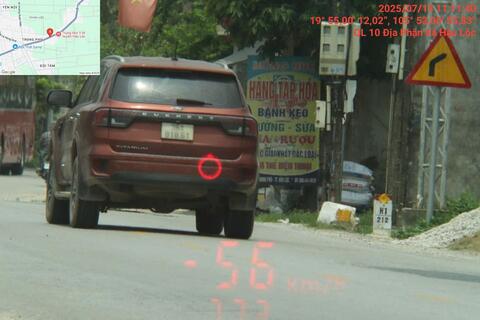 El auto esta frio. Foto: Policia de Thanh Hoa