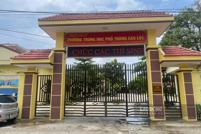 Cao Loc High School in Ky Lua Ward, Lang Son. Photo: To Cong.