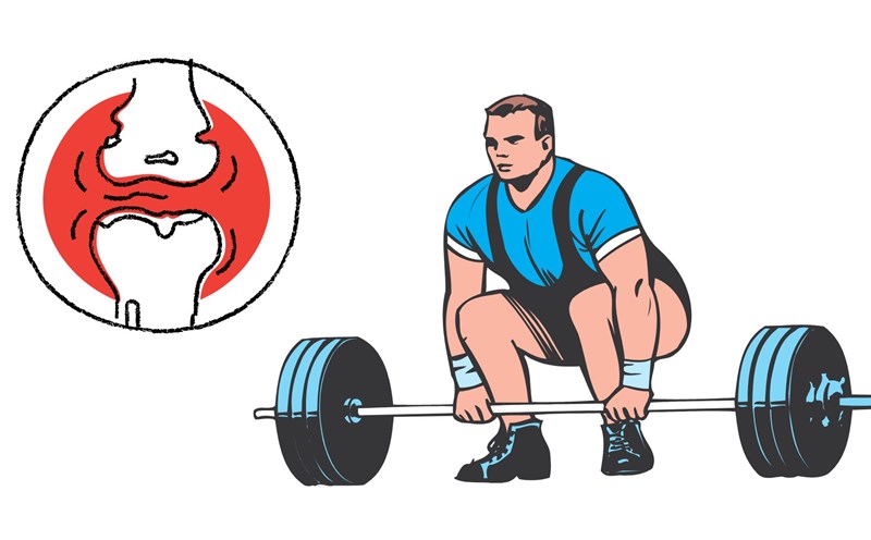 Lifting weights too much can negatively affect the joints. Graphics: Thanh Thanh
