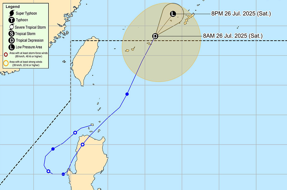 Bao so 4 Co-may co duong di kho luong tu khi hinh thanh gan Bien Dong. Anh: PAGASA