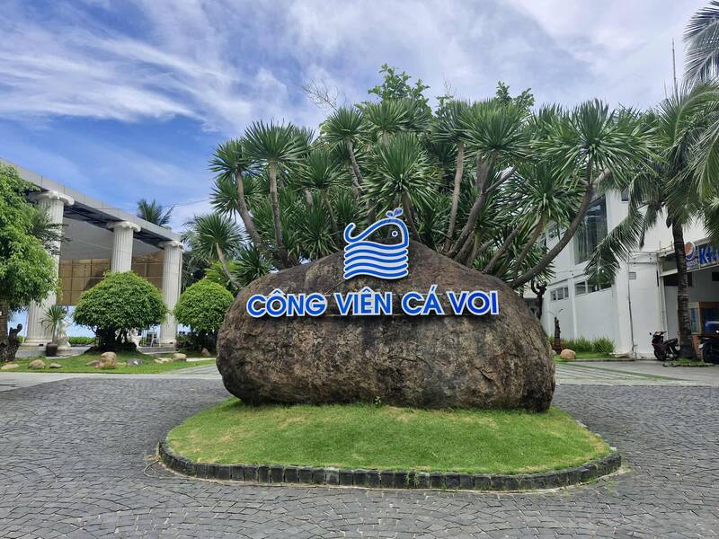 Công viên Cá Voi (đường Võ Nguyên Giáp, Đà Nẵng). Ảnh: Thu Giang