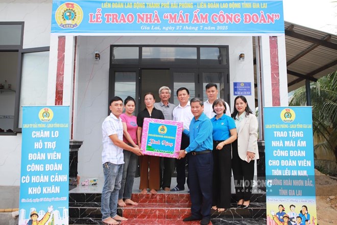 Mái ấm vững chãi giúp đoàn viên khó khăn ở Gia Lai an cư, yên lòng mùa mưa bão