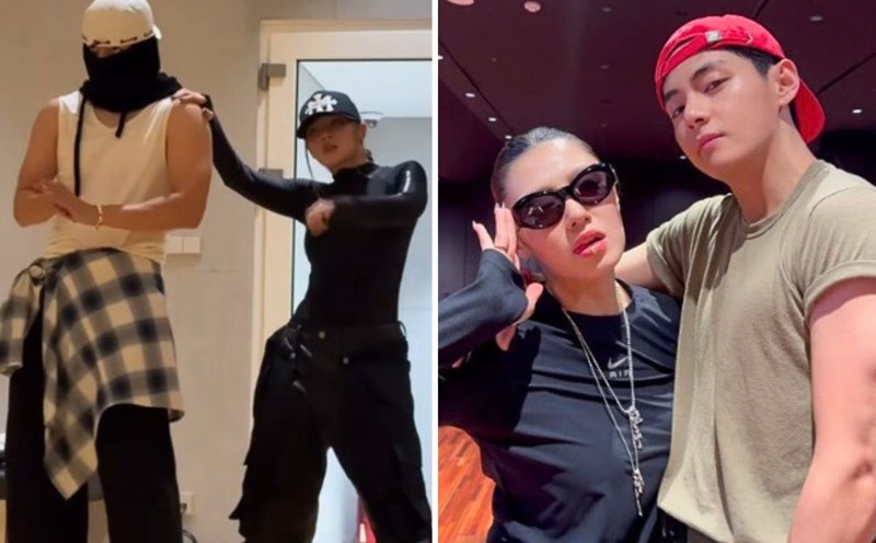 The choreography videos of V (BTS) and Lee Jung reached tens of millions of views. Photo: cut from video