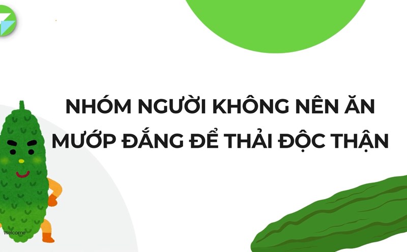 Group of people who should not eat bitter melon to detoxify the kidneys