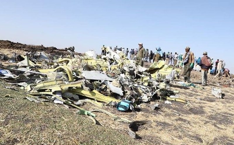 Scene of ethiopian Airlines' Boeing 737-8 Max crash in Bishoftu, Ethiopia on March 11, 2019. Photo: Xinhua