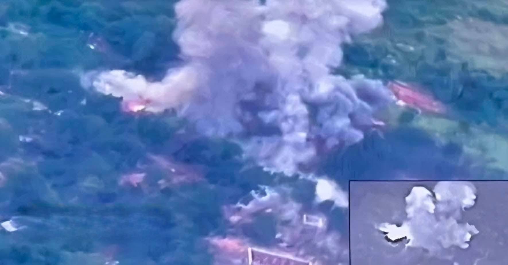 7월 24일 캄보디아 군사령부를 공습하는 태국 F-16 전투기 사진: 태국 제2 군구