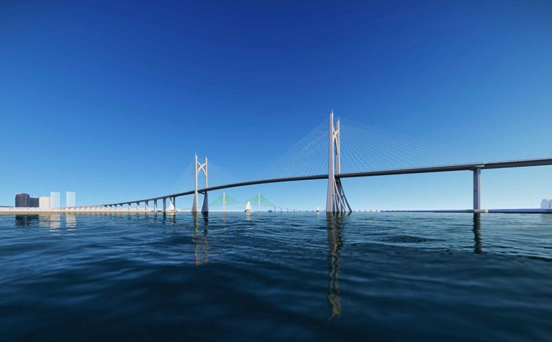 Perspective of Can Gio Bridge. Photo: Ho Chi Minh City Department of Construction