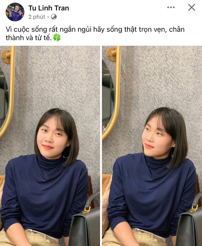 Bai dang cua Tu Linh thu hut su chu y. Anh: Chup tu trang ca nhan nhan vat