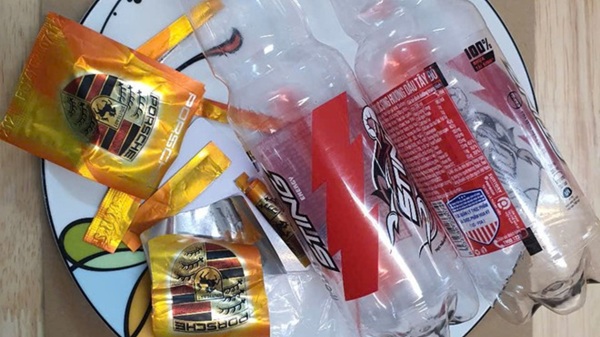 Tang vật Công an phường Hoàng Liệt thu tại hiện trường. Ảnh: CAHN