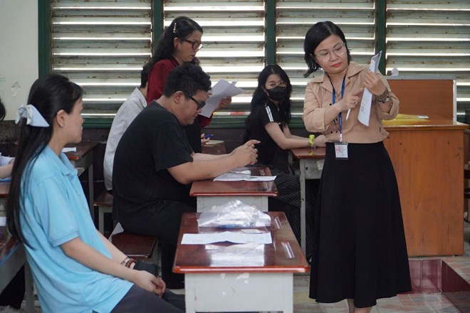 Thi sinh duoc dang ky va dieu chinh nguyen vong xet tuyen dai hoc den 17h ngay 28.7. Anh: Chan Phuc