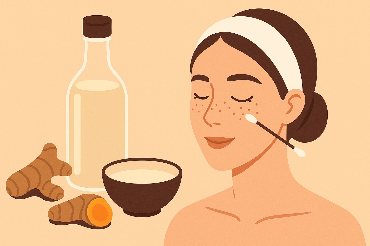 White wine helps treat tan effectively if used properly. Graphic photo: Hoang Loc