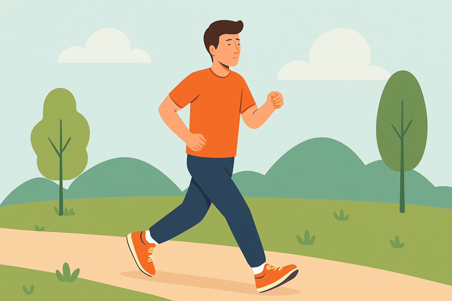 ウォーキングは尿酸値を効果的にコントロールするのに役立ちます。写真:Hoang Loc