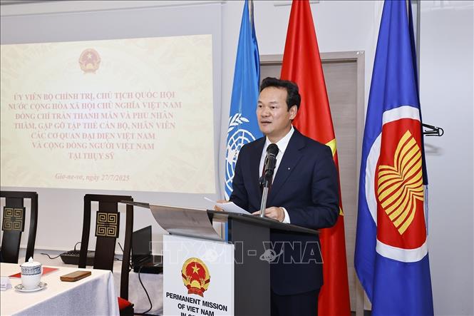 Dai su Mai Phan Dung phat bieu. Anh: TTXVN