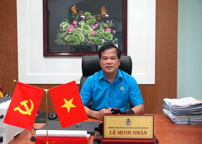 Le Minh Nhan 씨 - 후에시 노동 연맹 위원장.
