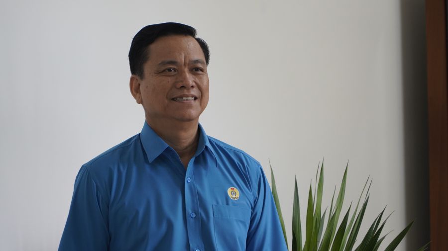 Ong Do Tran Thinh - Chu tich Lien doan Lao dong tinh An Giang.