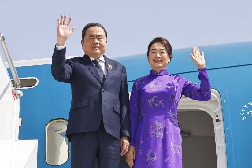On the morning of July 27, 2025 (local time), Politburo member and National Assembly Chairman Tran Thanh Man and his wife left the capital Rabat, leaving for the 6th World Council of Presidents Conference, conducting bilateral activities in Switzerland, successfully concluding their official visit to the Kingdom of Morocco. Photo: VNA