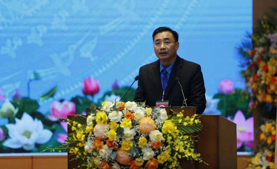 Ong Nguyen Chuong Phat - Chu tich Lien doan Lao dong tinh Lao Cai.