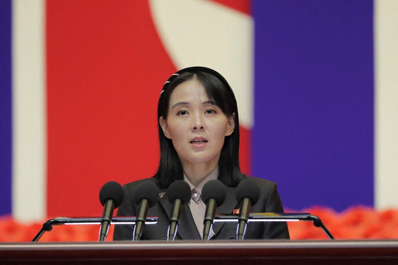 Kim Yo-jong subdirectora del Comite de Propaganda e Informacion del Partido de los Trabajadores de Corea. Foto: AFP