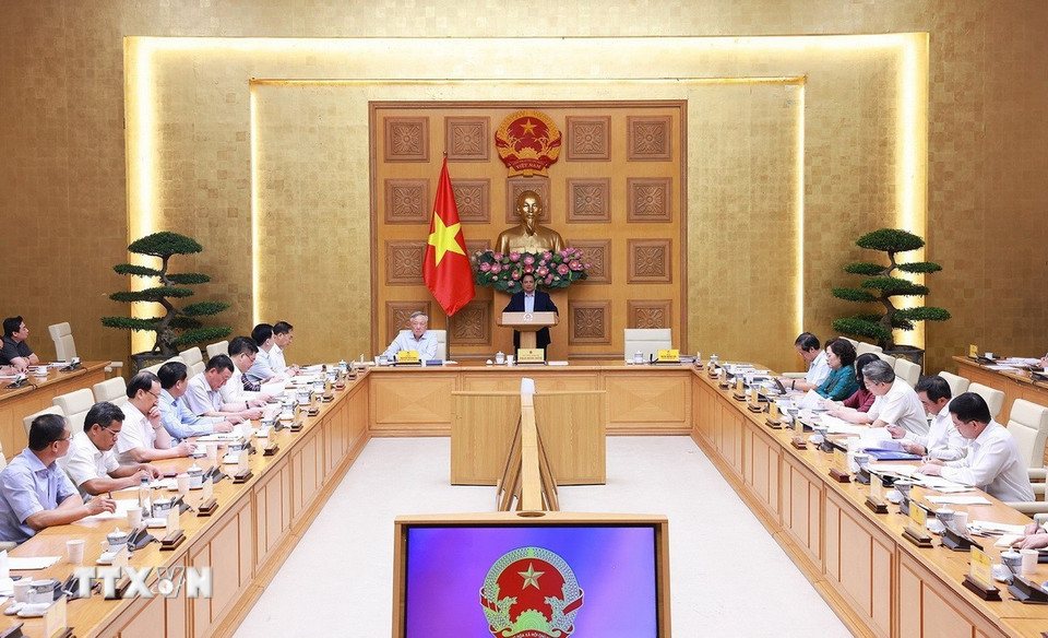 Cuoc hop se ra soat viec sap xep to chuc bo may, phan cap, phan quyen va nhieu noi dung khac. Anh: TTXVN