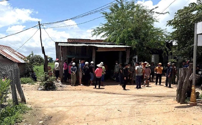 The scene of the accident in Phu Thien commune (Gia Lai) left 3 mother and child injured. Photo: Van Quyen