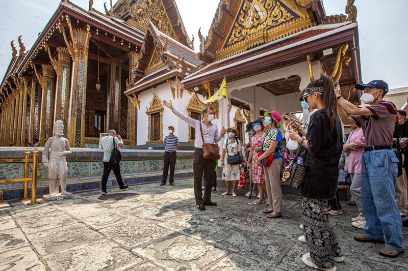 Hoat dong du lich o Thai Lan van dien ra binh thuong trong nhung ngay qua. Anh: Xinhua