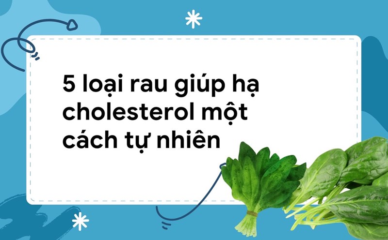 Spinach is a vegetable containing carotenoids, which effectively supports cholesterol control. Graphic photo: Huong Son