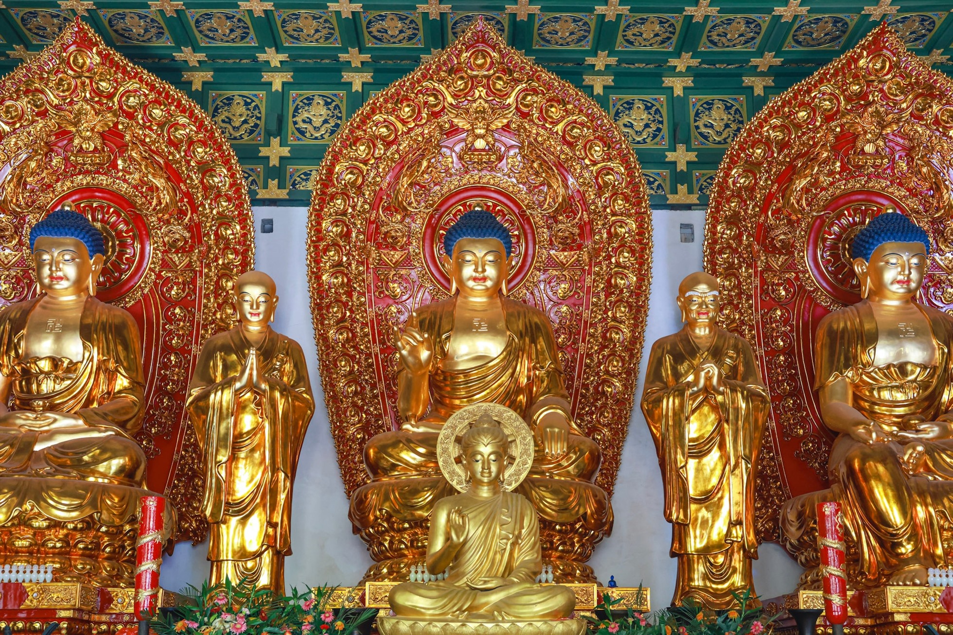 Ban tho Phat trong Thieu Lam Tu. Anh: Hai An