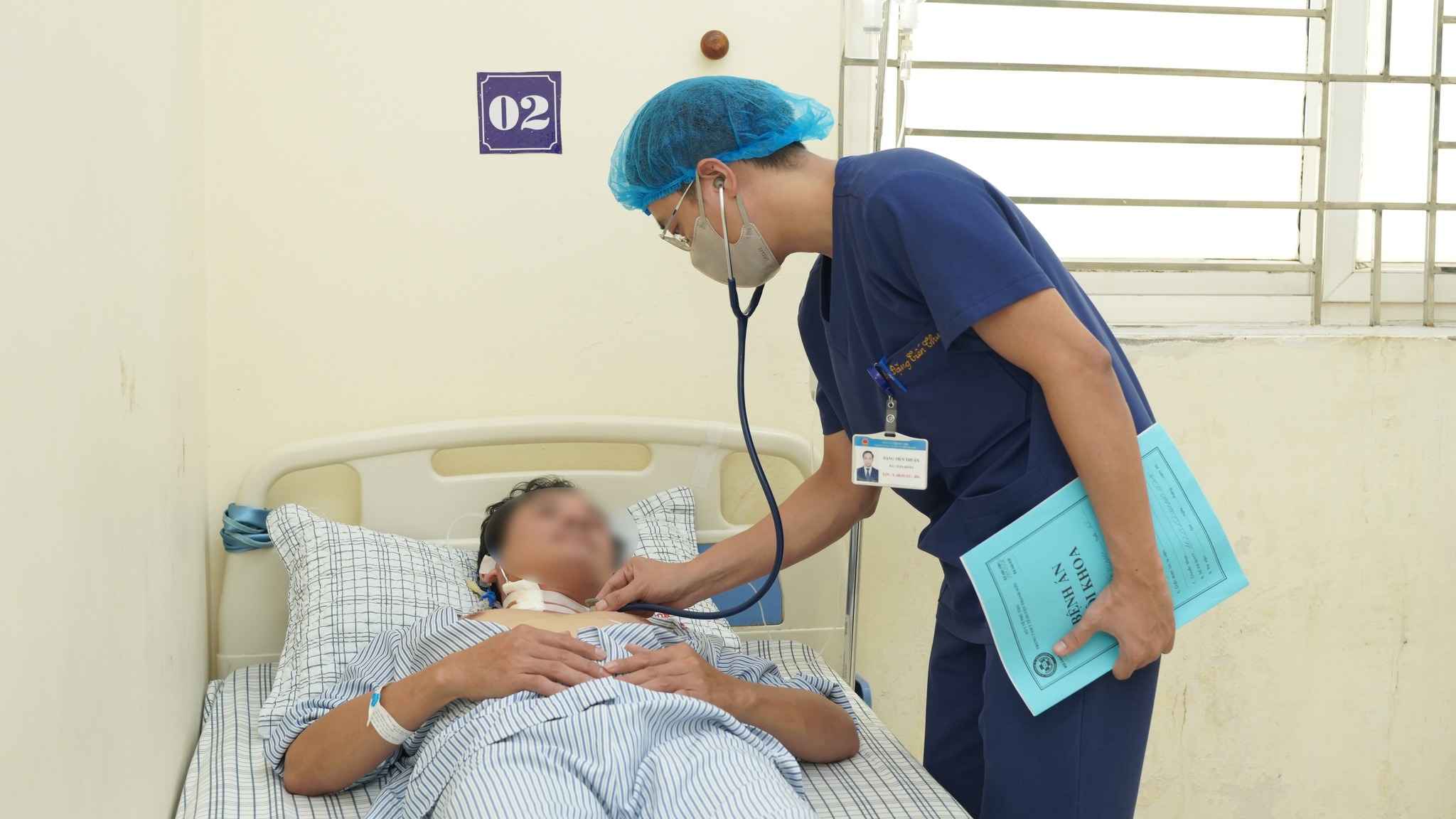 개미에 물린 환자 응급 처치. 사진: BVCC