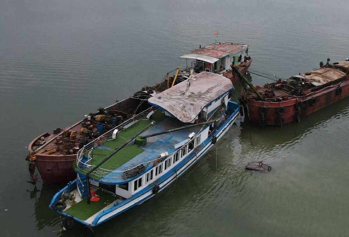 Proposal to handle the vulnerability from the Vinh Xanh 58 train capsize. Photo: VGP