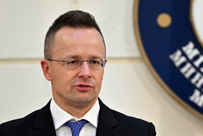 Ministro de Relaciones Exteriores de Hungria Peter Szijjarto. Foto: AFP