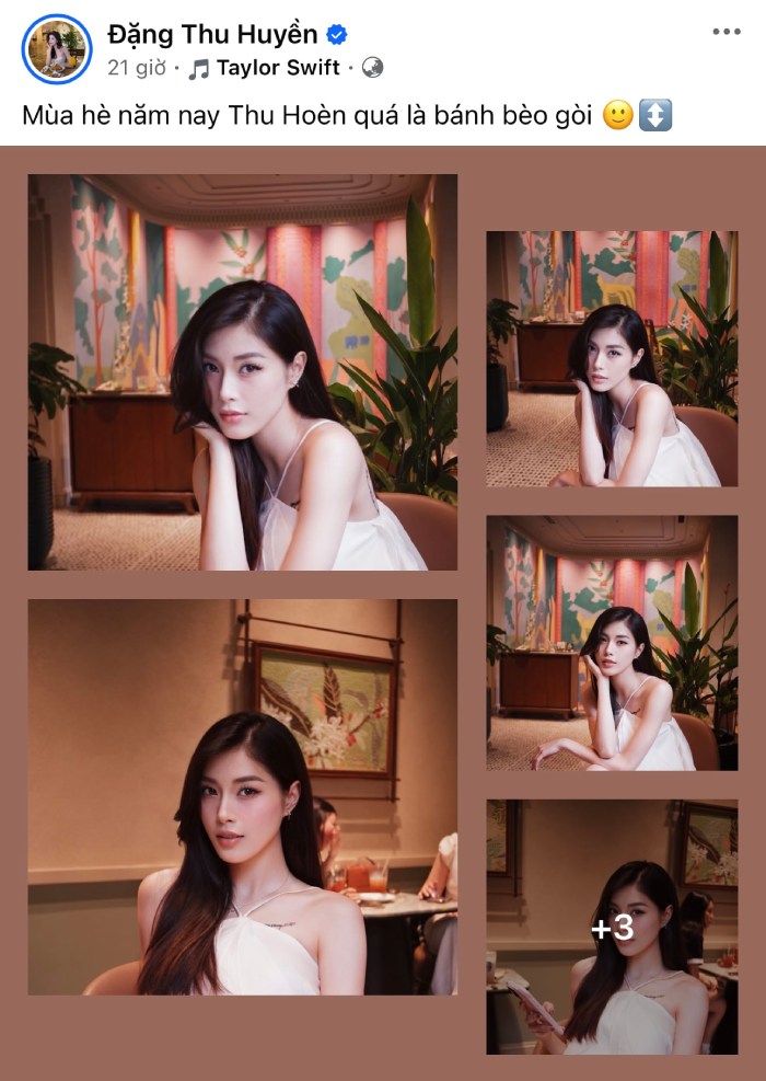 Dang Thu Huyen dang tai loat anh khoe nhan sac xinh dep. Anh: Cat tu trang ca nhan nhan vat