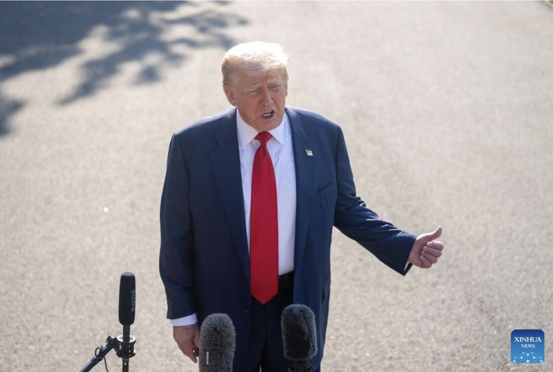 El presidente estadounidense Donald Trump expreso su insatisfaccion con el progreso actual en el esfuerzo por poner fin al conflicto ruso-ucraniano. Foto: Xinhua