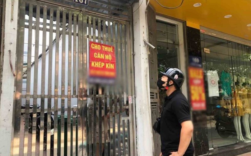 Rental prices in many areas in Hanoi are at a high level, making it difficult for many workers and students to find a house to rent. Photo: Thu Giang