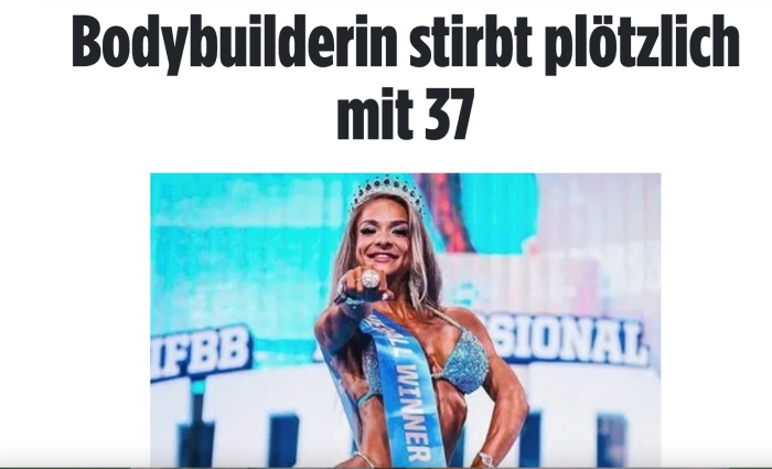 보디빌딩 선수 로레나 블랑코 갑작스런 사망. 스페인 언론 사진