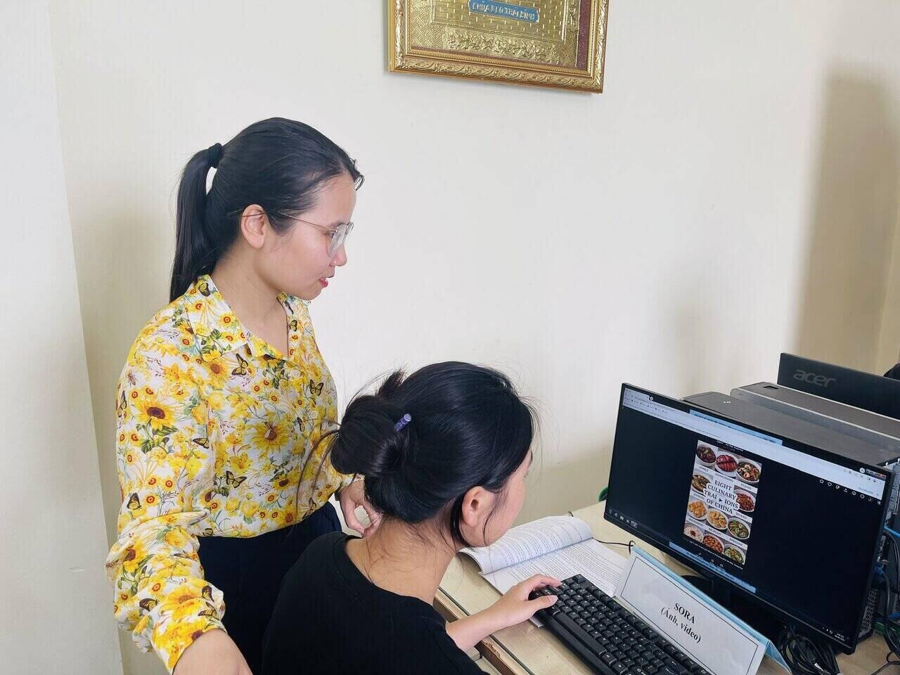 Aplicacion de la IA a la seleccion profesional en Hai Phong. Foto: Mai Huong