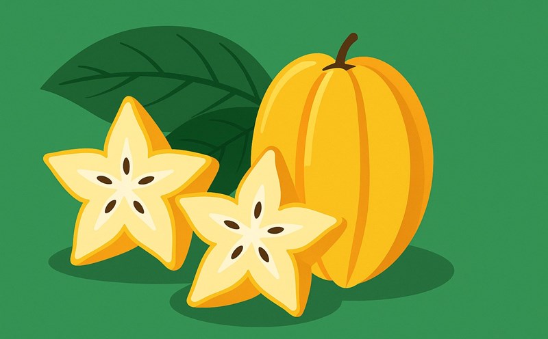Star fruit helps stabilize uric acid. Graphic photo: Huong Giang