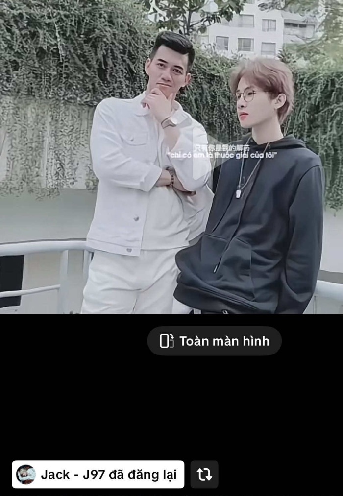 Jack “dang lai” doan video than thiet voi Tien Linh tren TikTok. Anh: Cat tu video