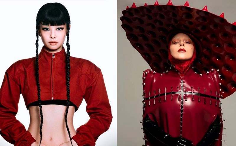 Jennie Blackpink and Lady Gaga. Photo: YG Unit, Poster.