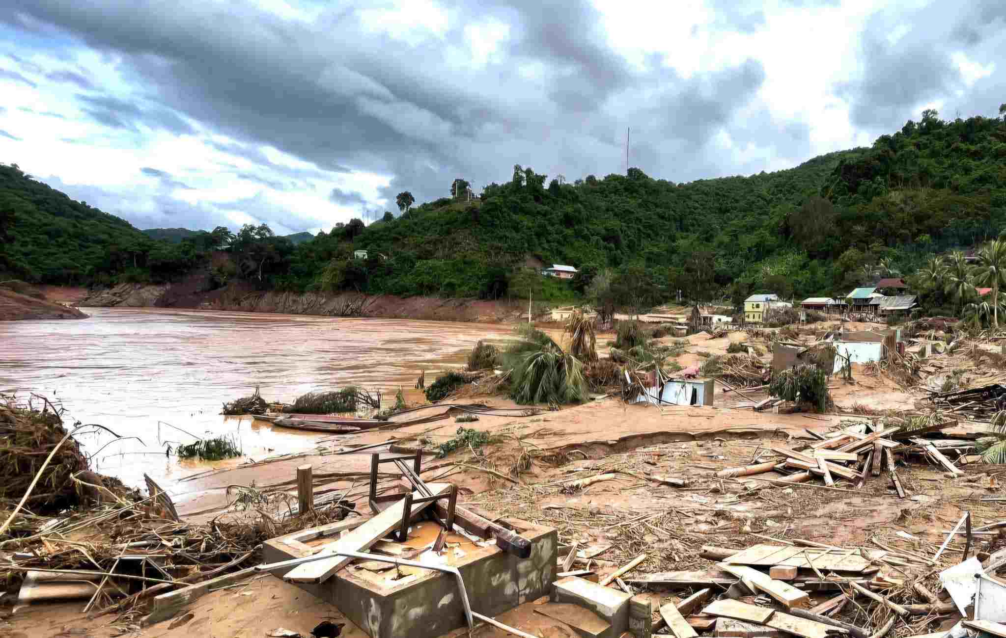 La commune de My Ly (Nghe An) devastee apres les pluies et les inondations. Photo : Ngoc Anh