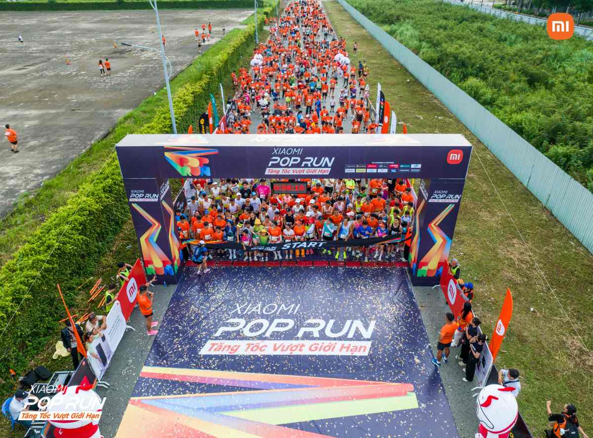 Xiaomi POP Run officially returns, marking more than 15,000 Xiaomi Smart Band 10 devices sold in just 1 month. Photo: Xiaomi