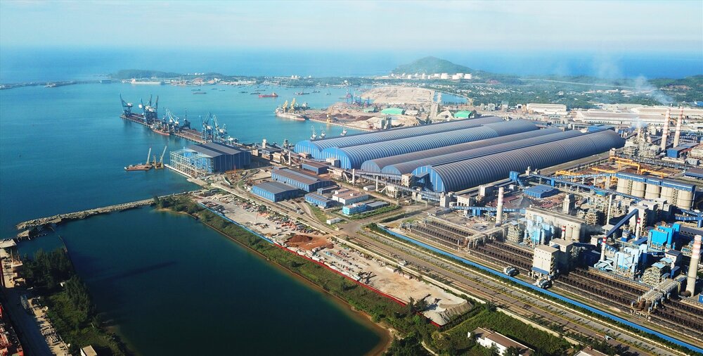 Hoa Phat Dung Quat Steel Factoryは、Quang Ngai州のDung Quat Economic Zoneにあります。写真：ウィーン・ヌグエン