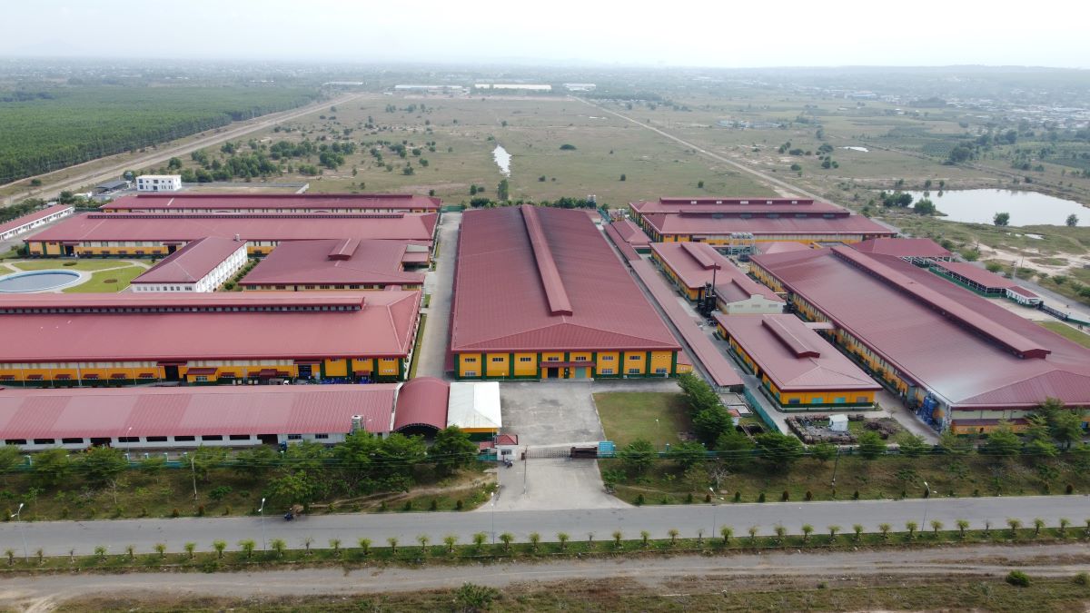 Mot khu nha xuong cua doanh nghiep FDI trong KCN Ham Kiem 2. Anh: Duy Tuan 