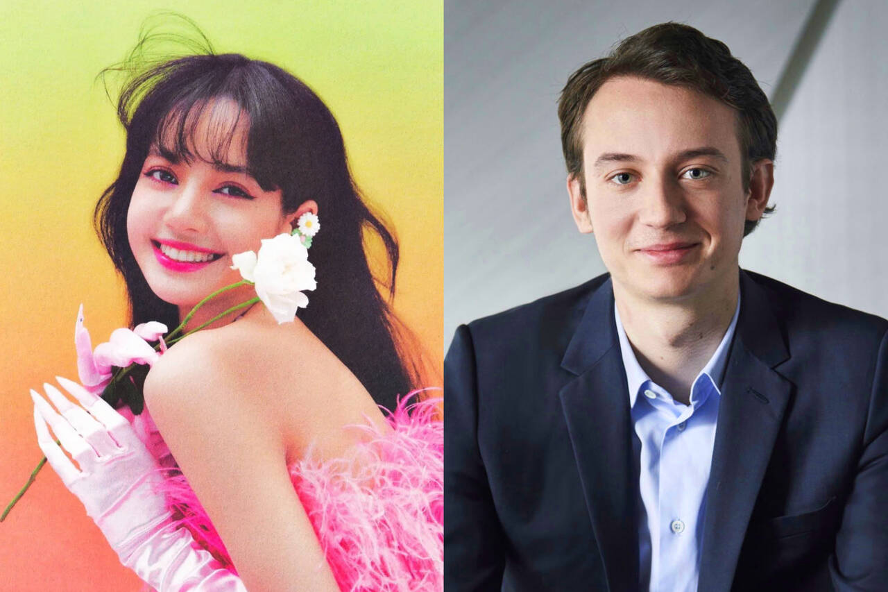 リサ（ブラックピンク）とフレデリック・アーノー。写真：YG Entertainment/LVMH