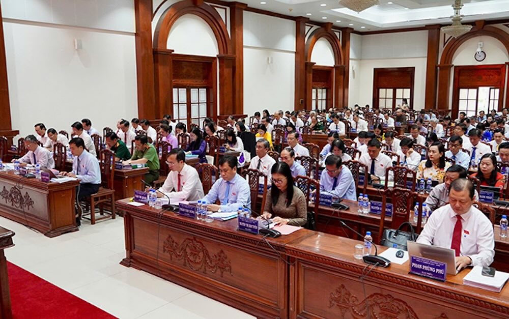 Dai bieu tham du ky hop. Anh: Cong thong tin dien tu Dong Thap.